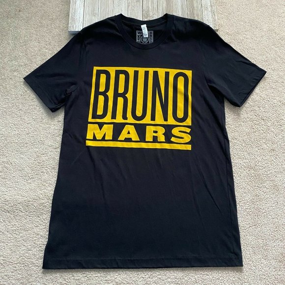 Canvas Bella + Canvas L Bruno Mars 24K World Magic Tour Double Sided Graphic Tee - Picture 1 of 10